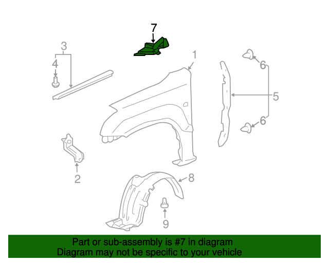 20032009 Lexus GX470 Rear Seal 5386660030 OEM Parts Online