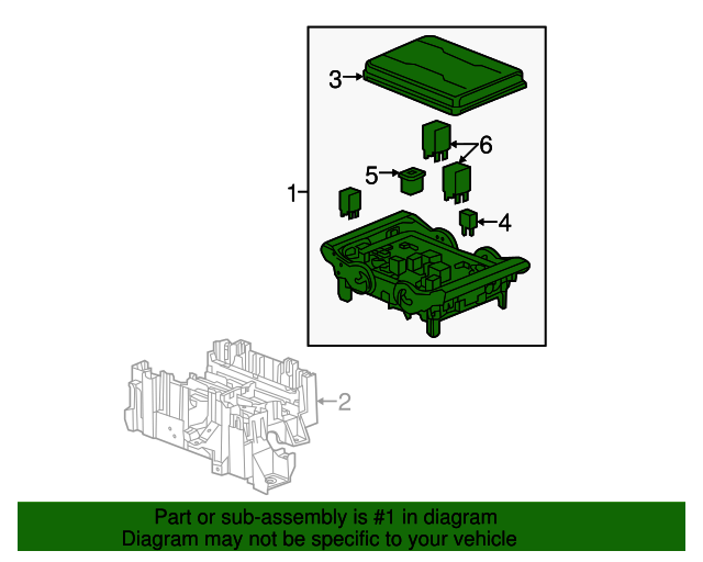 20152020 GM Engine Wiring Harness Junction Block 84114437 GM