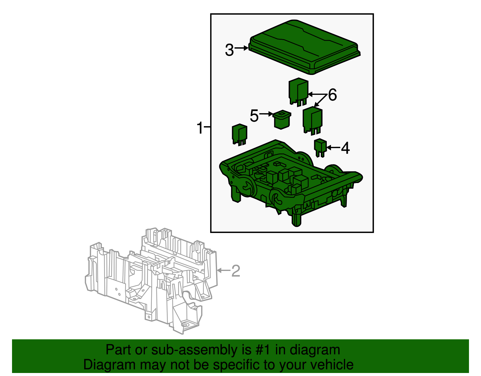 Engine Wiring Harness Junction Block - Cadillac (84114437)