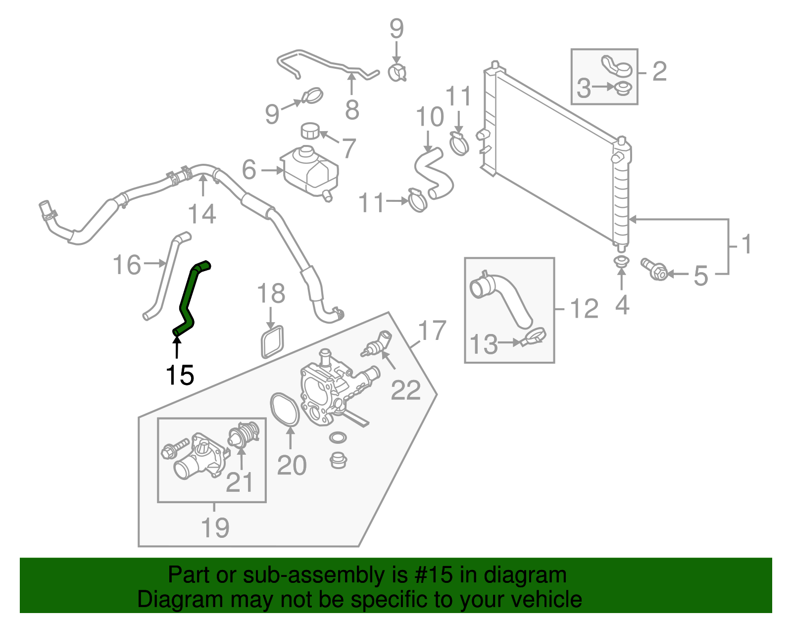 Heater Outlet Hose - GM (95214145)