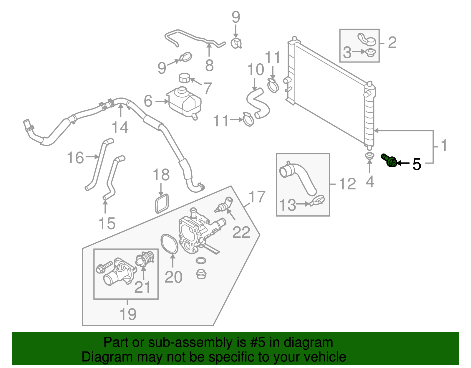 Radiator Drain Cock - GM (96413313)