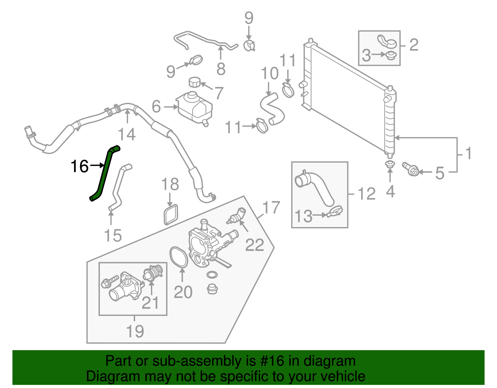 Heater Inlet Hose - GM (95214144)