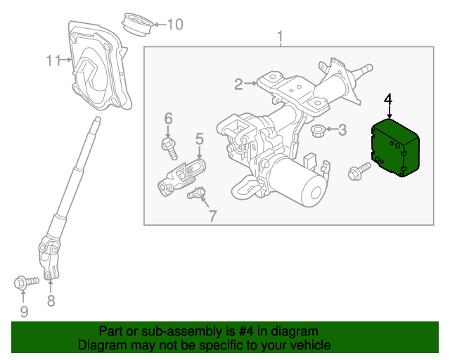285003LN0A Power Steering Control Module 20142018 Nissan NV200