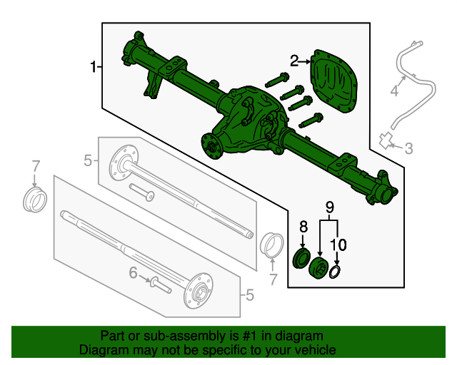20152020 Ford F150 Axle Housing FL3Z4010F Blue Springs Ford Parts