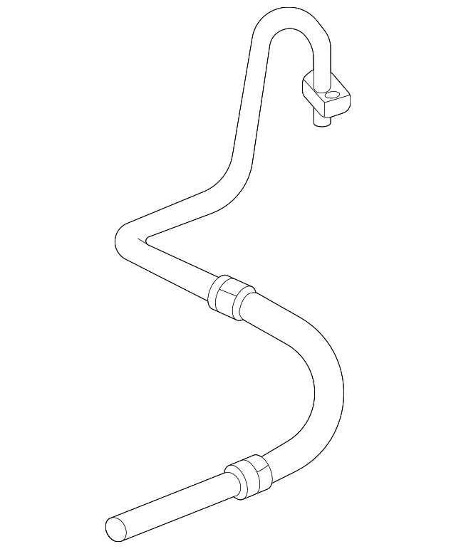 ACDelco GM OE Automatic Transmission Fluid Cooler Outlet Line - Genuine GM Replacement Part