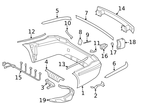 Bumper & Components - Rear for 2007 Mercedes-Benz E 320 #0