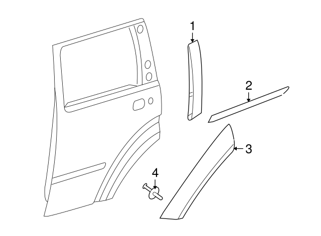 Genuine Chrysler 5KH54TZZAD Door Applique