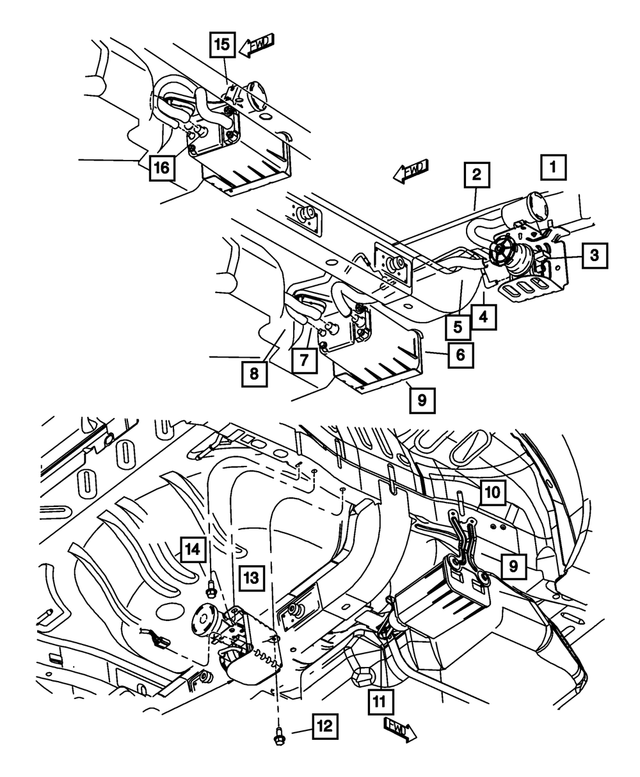 20022005 Dodge Neon Fuel Vapor Tube To Canister Tube 5278165AB