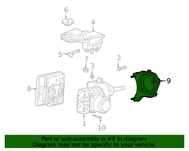 20202022 GM Brake Master Cylinder Adapter 23507728
