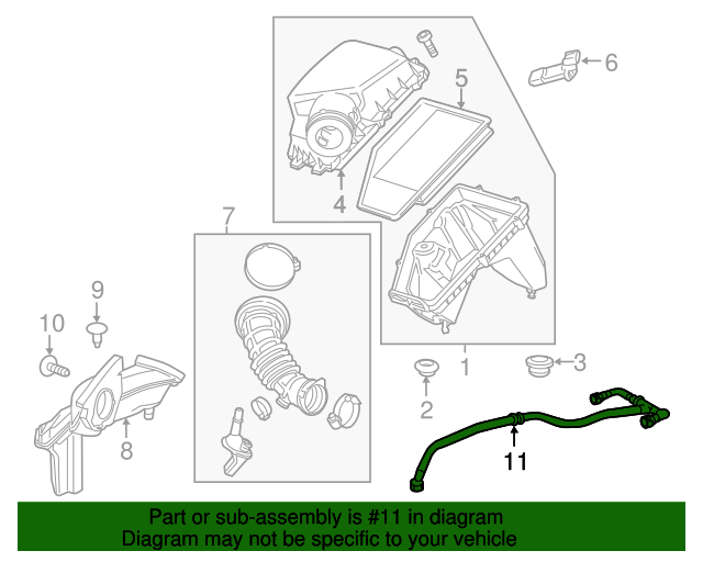 12674524 GM Positive Crankcase Ventilation (PCV) Tube GM Parts Store