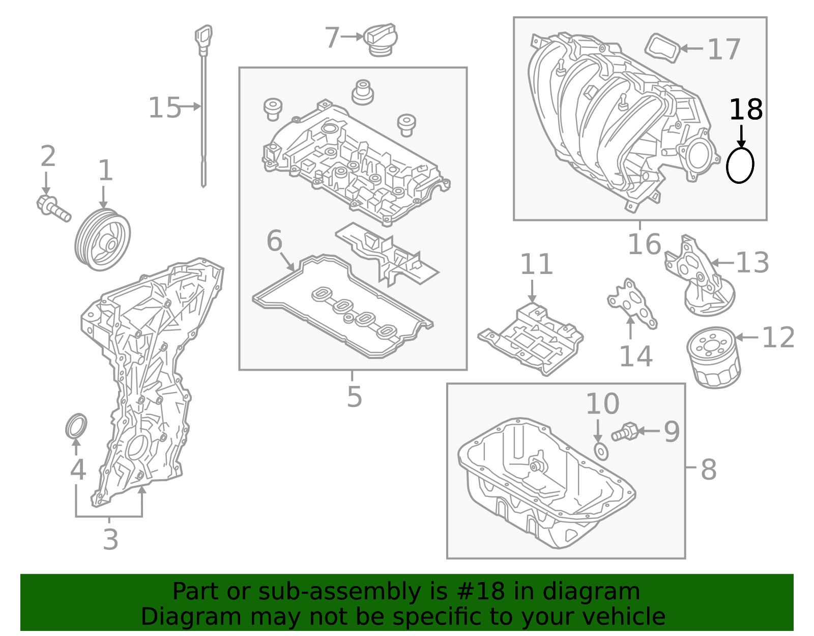Intake Manifold Seal - Scion (22271-WB001)