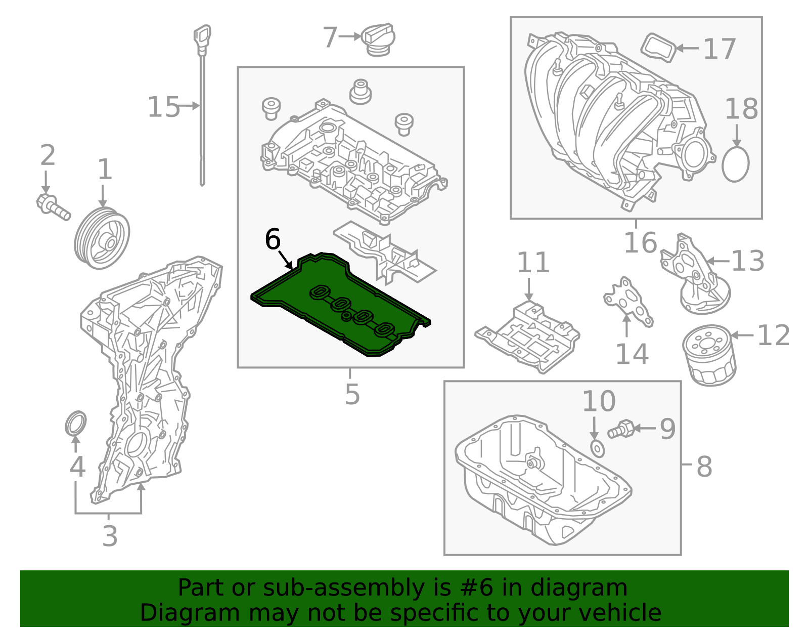 Valve Cover Gasket - Scion (11213-WB001)
