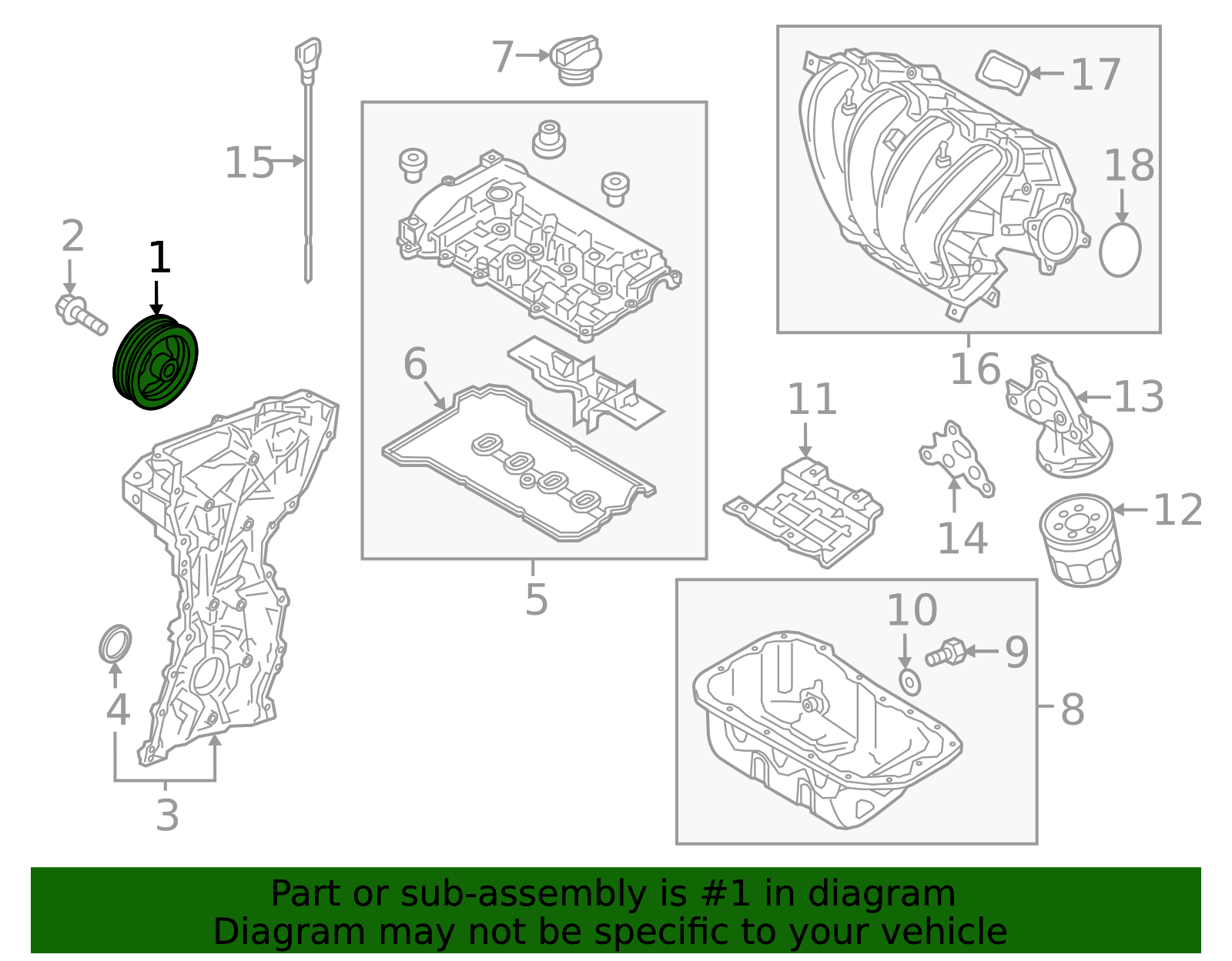 Crankshaft Pulley - Scion (13470-WB001)