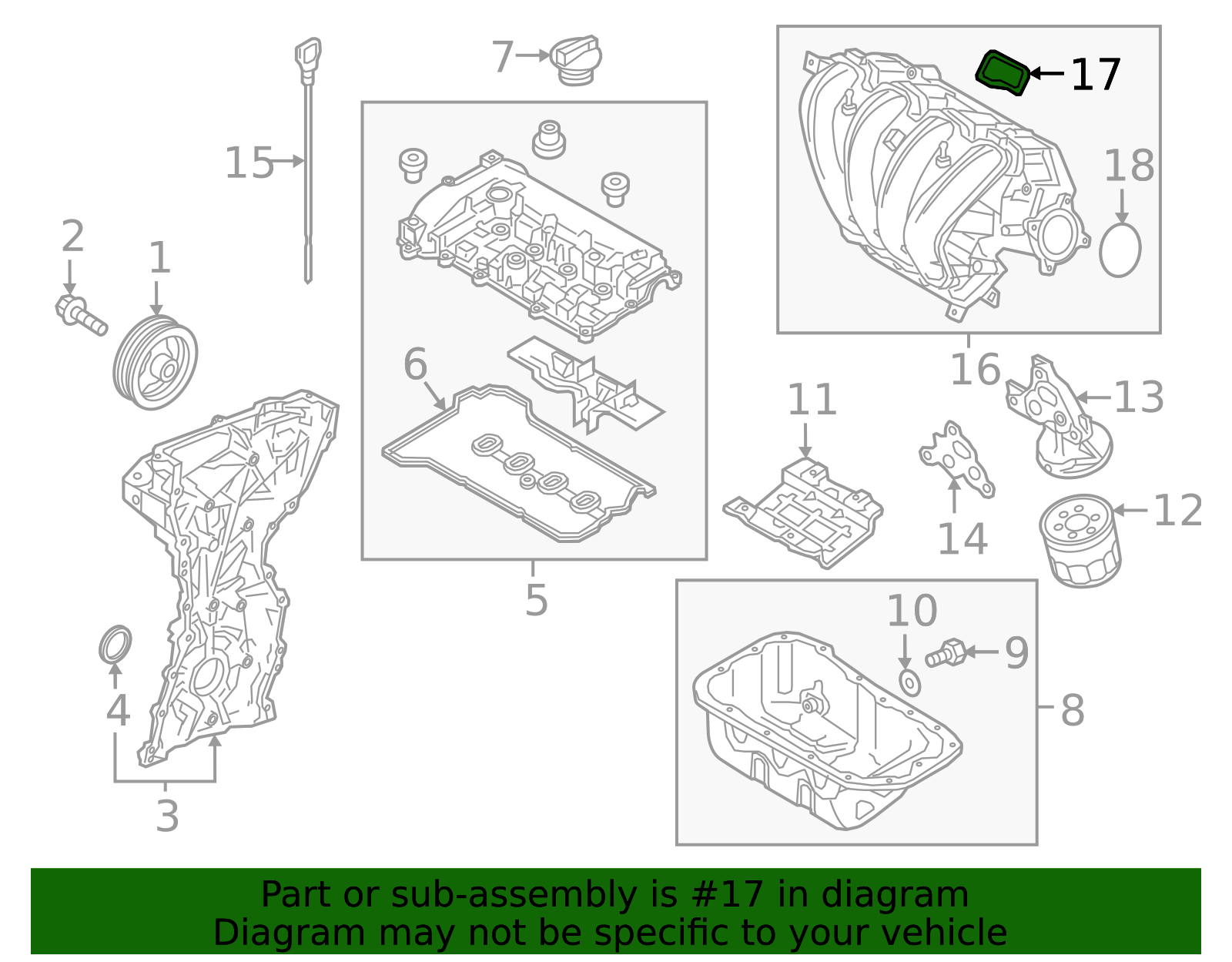Manifold Gasket - Scion (17177-WB001)