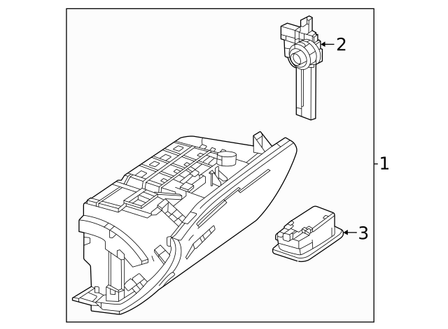 167-680-41-00-8Q99 - Glove Box 2020-2024 Mercedes-Benz | Mercedes 