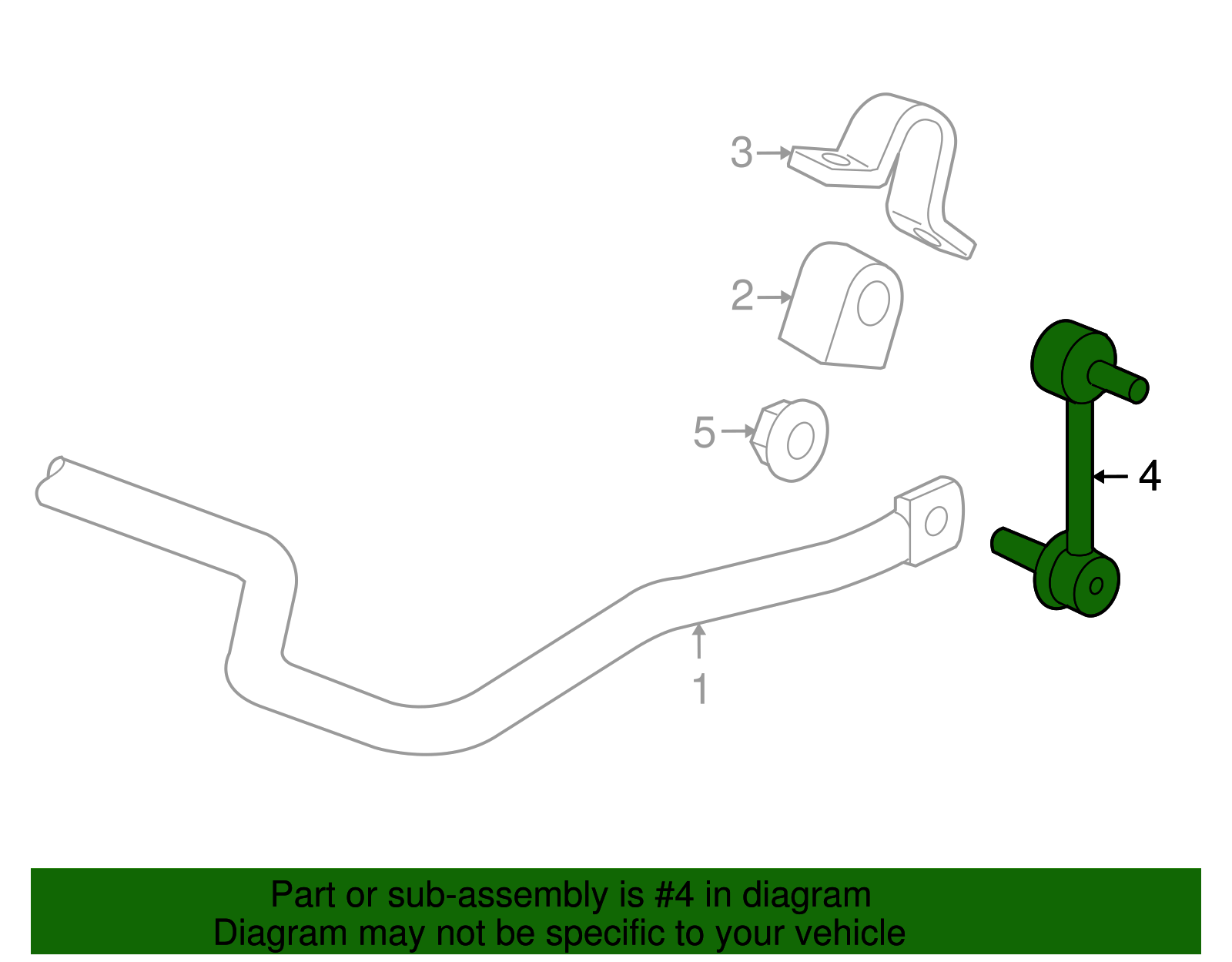 Rear Suspension Stabilizer Shaft Link (19168015)