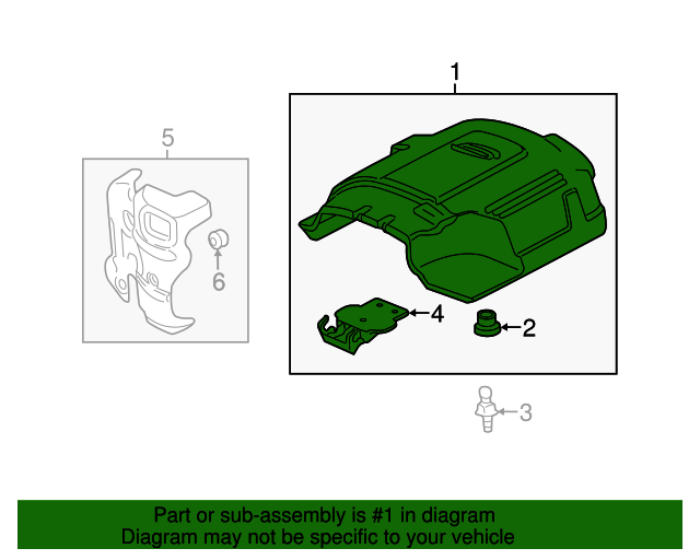 20072019 GM Engine Cover 12625893 GM Parts Center