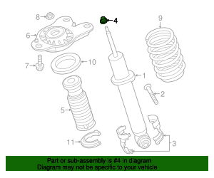 33506857694 - 2014-2021 BMW Shock Ring (33-50-6-857-694) | BMW of South ...