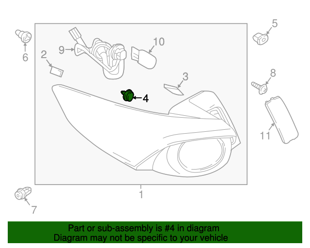20162023 Mazda Tail Lamp Assembly Retainer Clip TK4951081