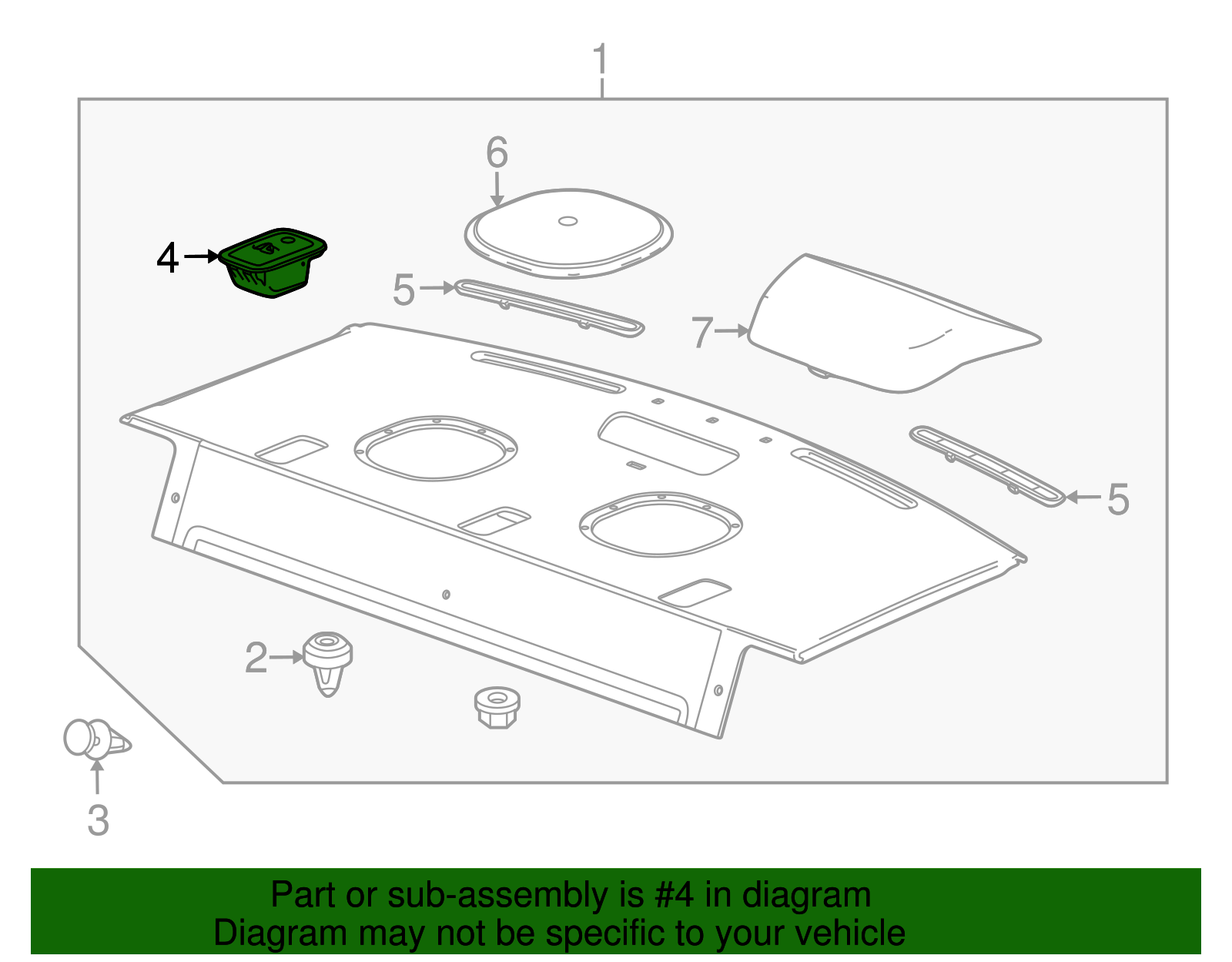 Cocoa Child Seat Restraint System Belt Anchor Plate Trim Cap - GM (95986952)