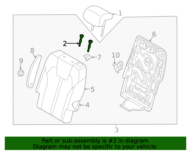 89722S2000WK Headrest Guide 20212023 Kia Sorento Kia.Parts Store