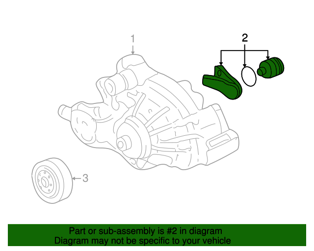 19972004 GM Thermostat Housing 12571261