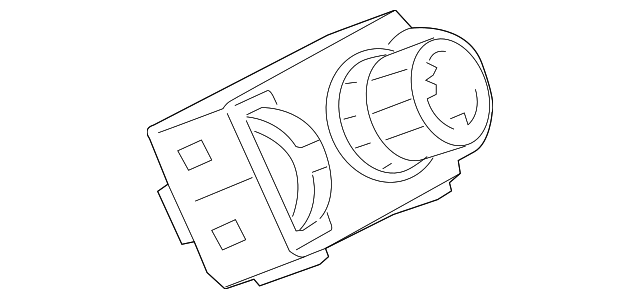 Piano Black Headlamp Switch - Cadillac (84154107)
