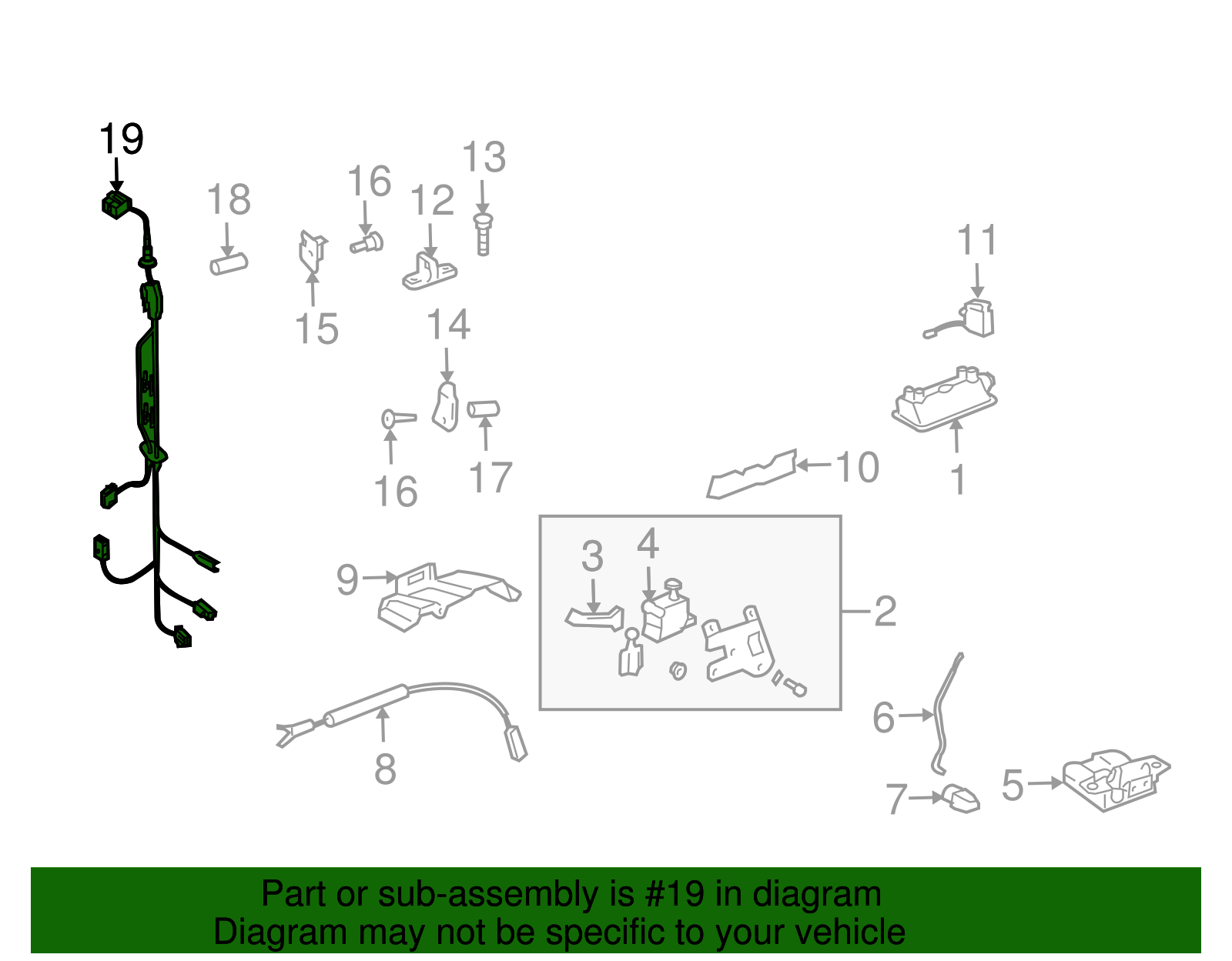 Wire Harness - Volkswagen (7L6-971-145-AF)