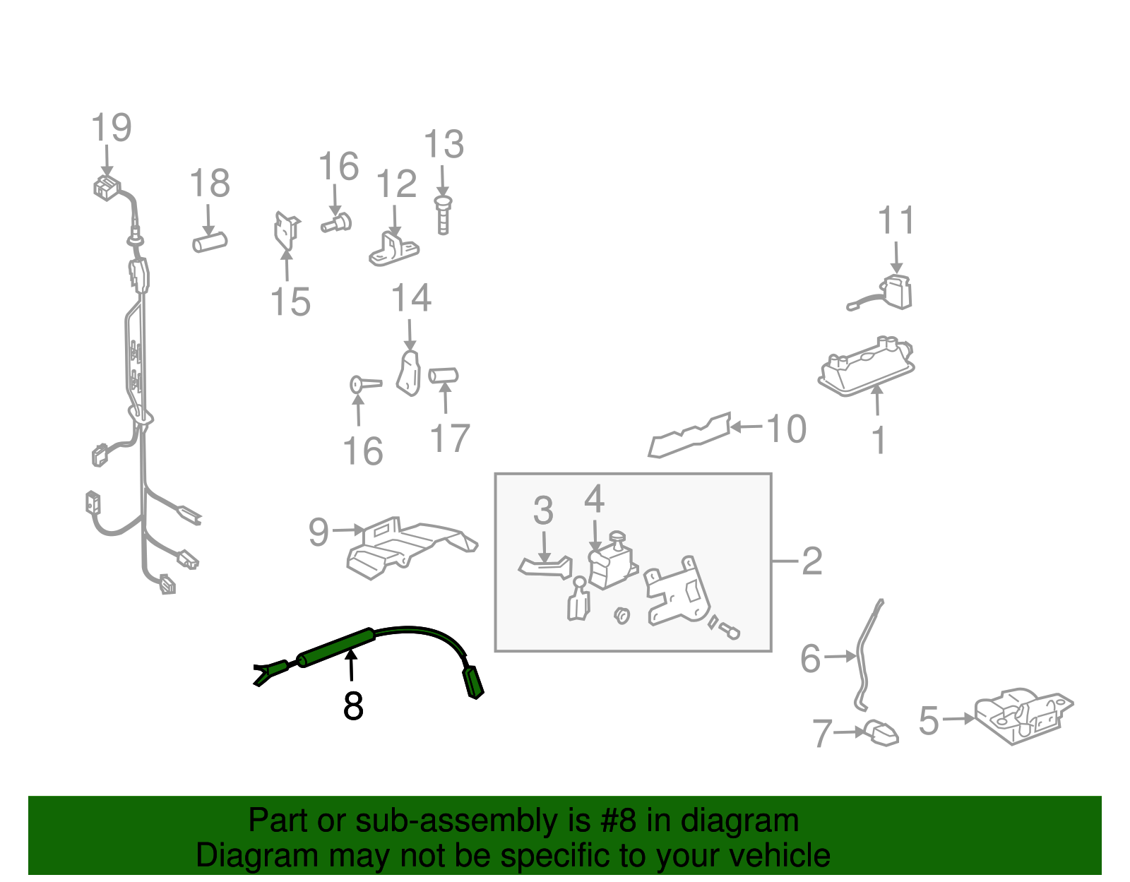 Release Cable - Volkswagen (7L6-827-531-B)