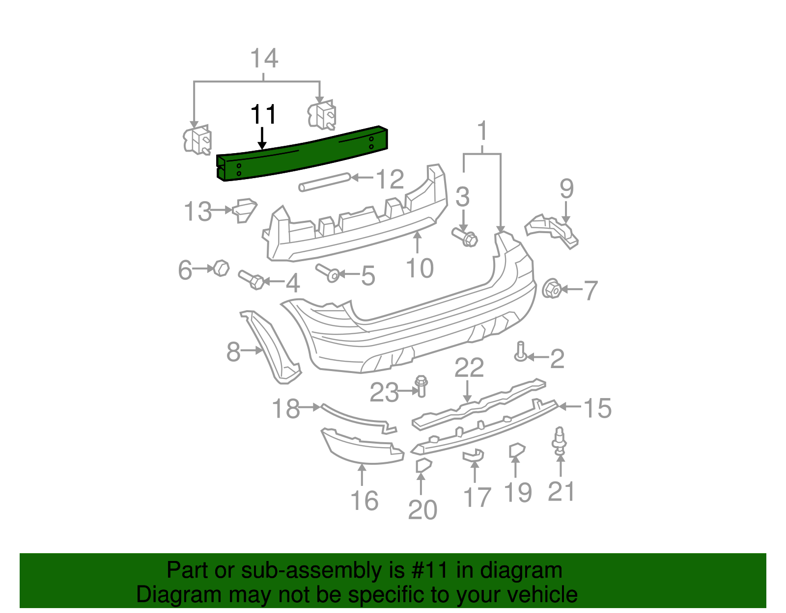 Reinforcement - Toyota (52023-02090)