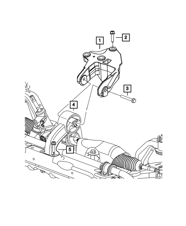 20092019 Dodge Journey Engine Mount 4743957AC OEM Parts Online