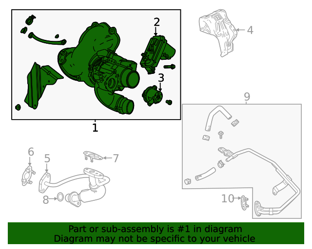 Turbocharger 12722729 | TascaParts.com 