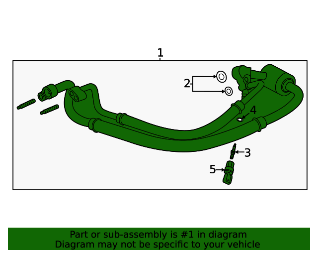 2020-2024 Chevrolet Corvette Air Conditioning Compressor Hose 