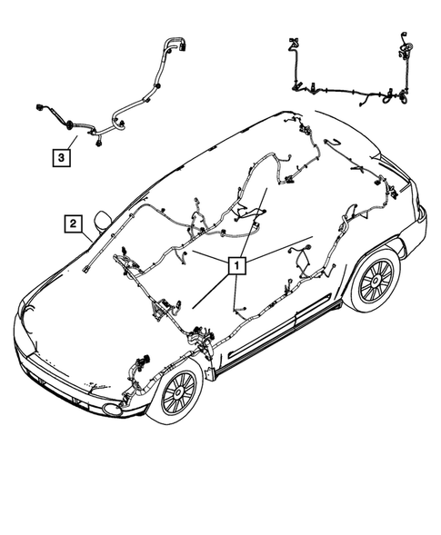 Wiring-Body and Accessories for 2008 Jeep Patriot #0