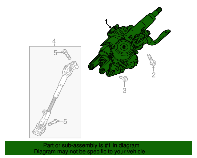 20172022 GM Steering Column Kit 42734407 GM