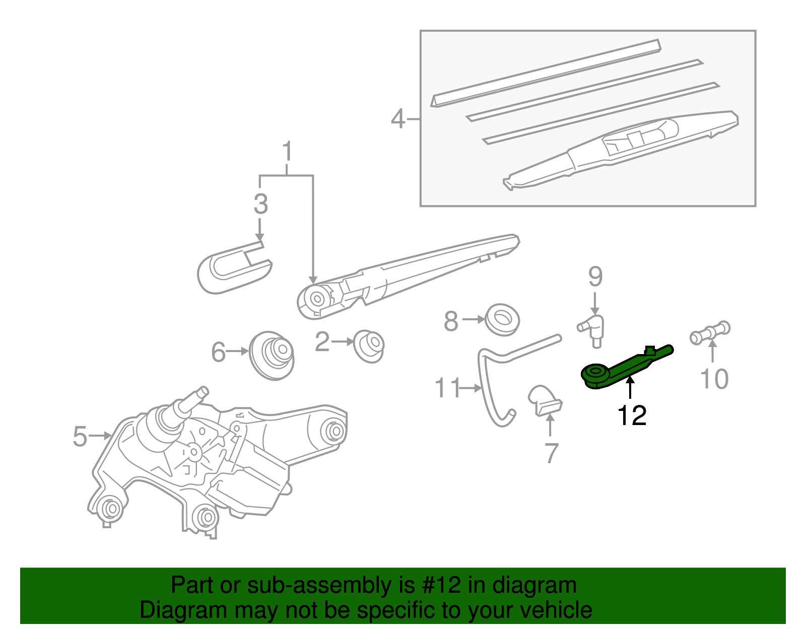 Washer Hose - Toyota (85373-12090)