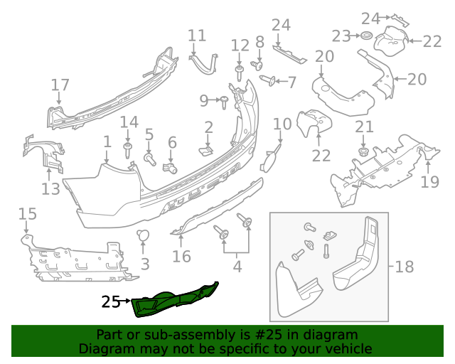 LR106866 Exhaust Heat Shield 2018 2019 Land Rover Discovery Sport