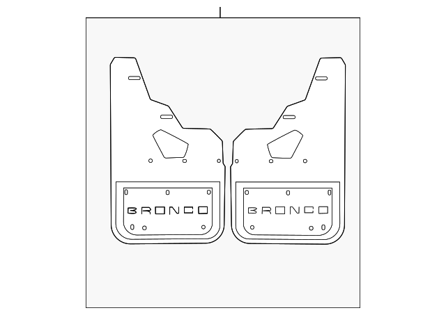 Splash Guards - Front Pair - Molded Splash Guards - Front Pair - Molded