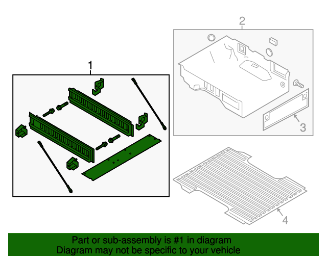 20172019 Ford Bed Ramp, One Stowable Ramp Kit HC3Z99286F56B