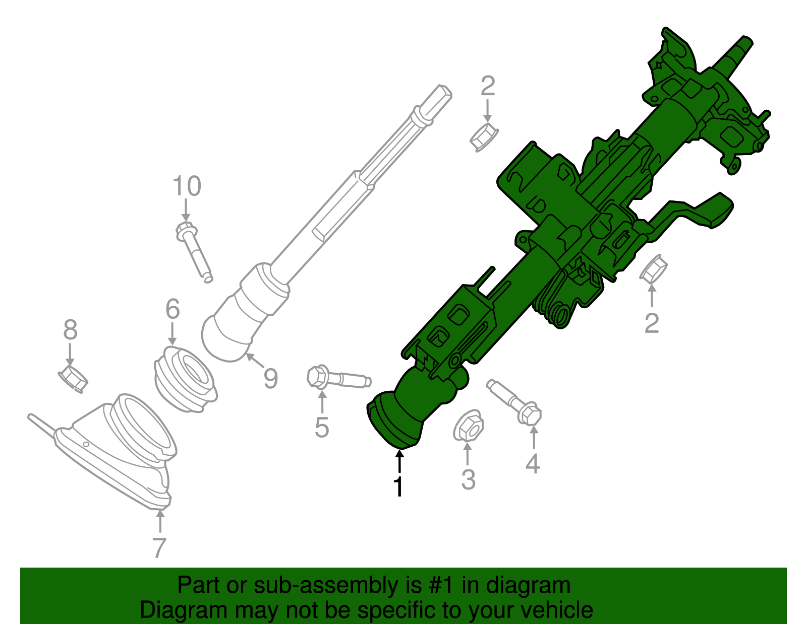 Lower Steering Column Shaft Fits 48080-9W000 For Nissan Teana J31 J31Z VQ35DE QR25DE | PH