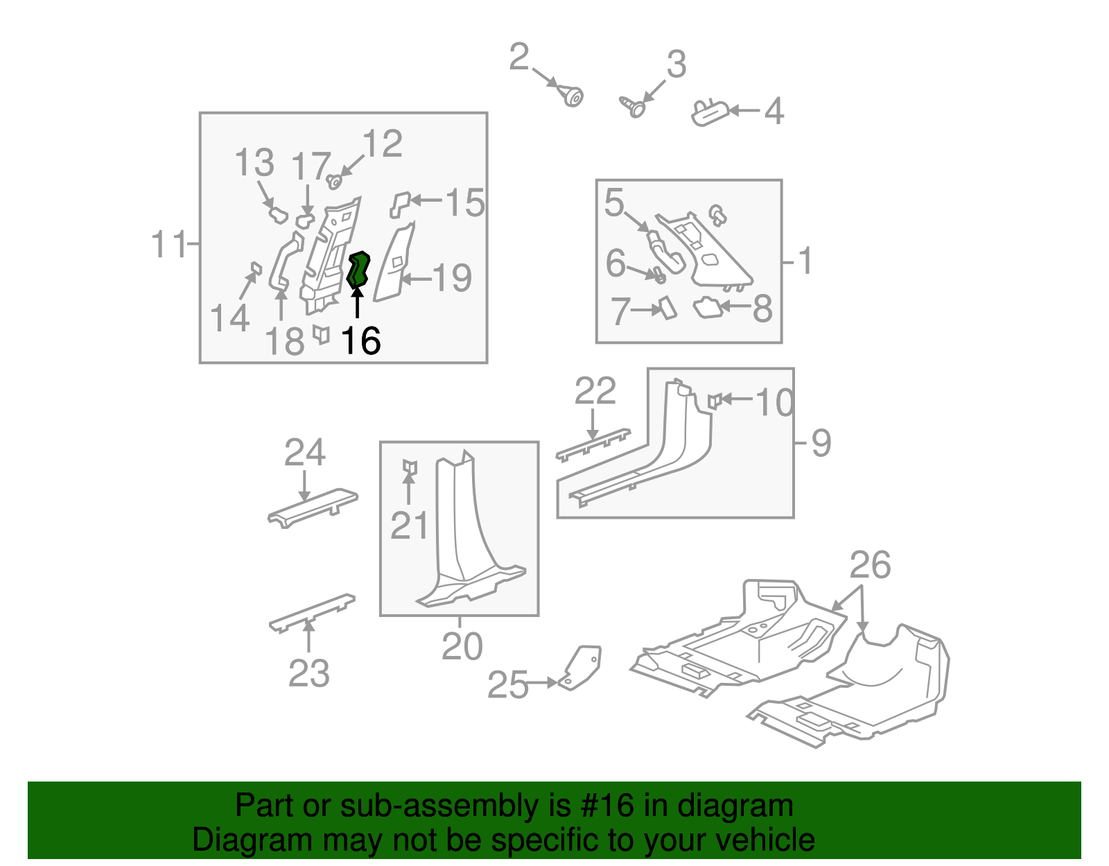 Release Handle - Buick (25794492)