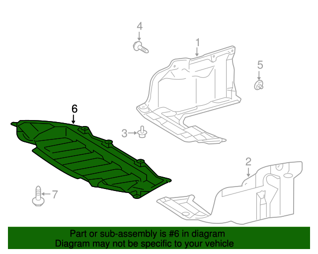 20092010 Toyota Corolla Splash Shield 5145102040 XportAuto