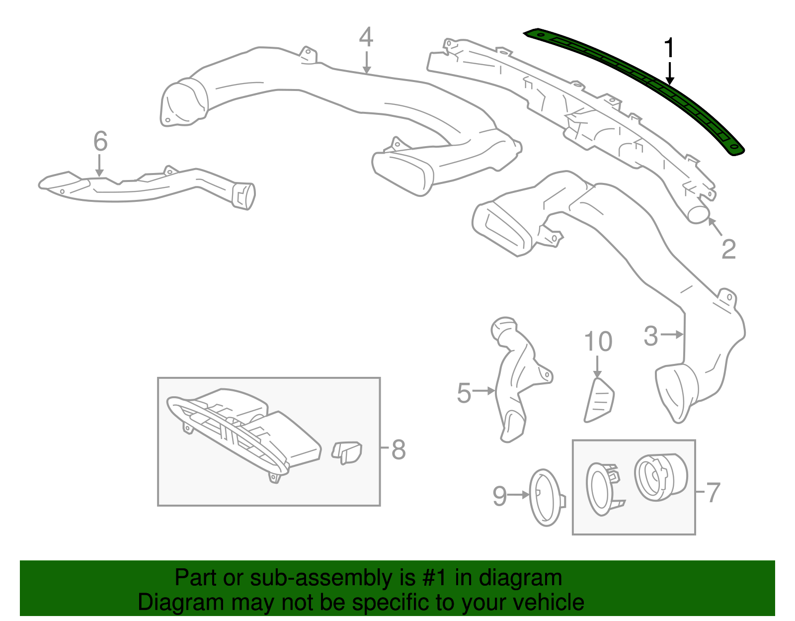 Defroster Grille - Toyota (SU003-01948)