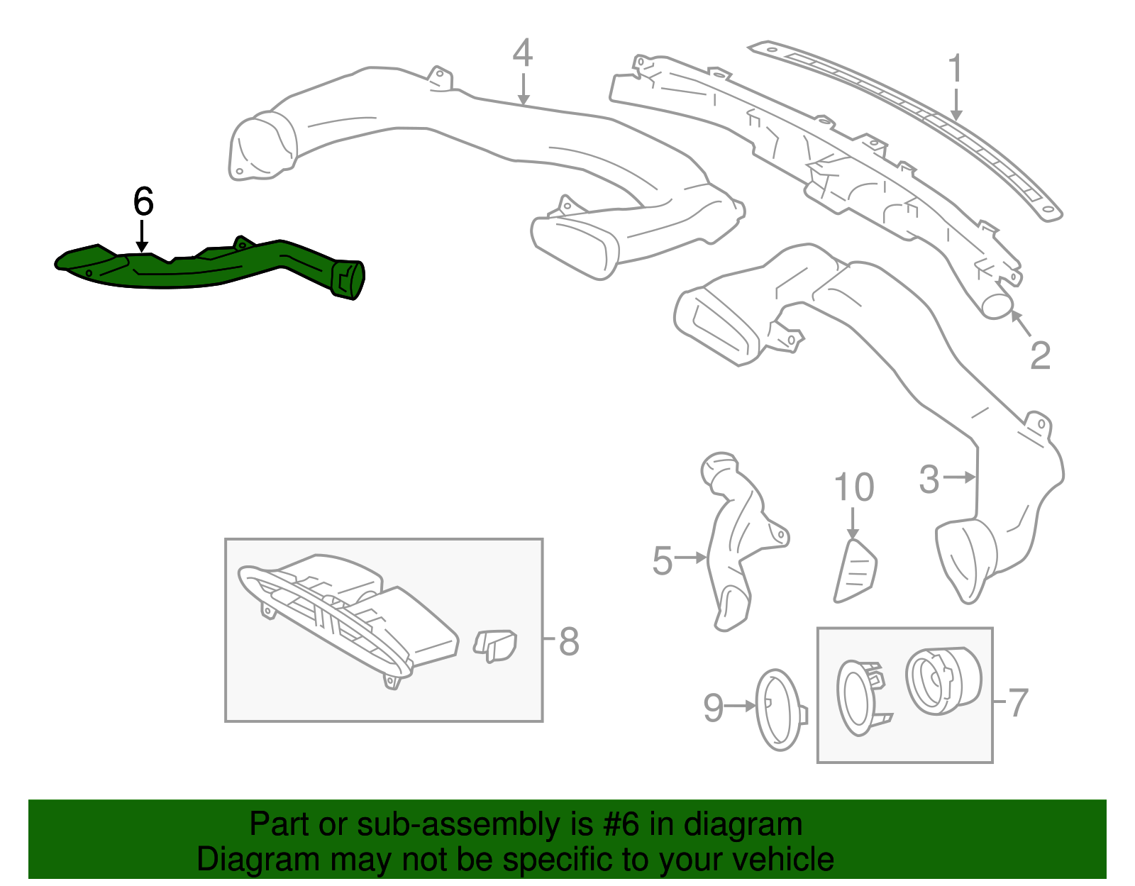 Defroster Duct - Scion (SU003-01938)