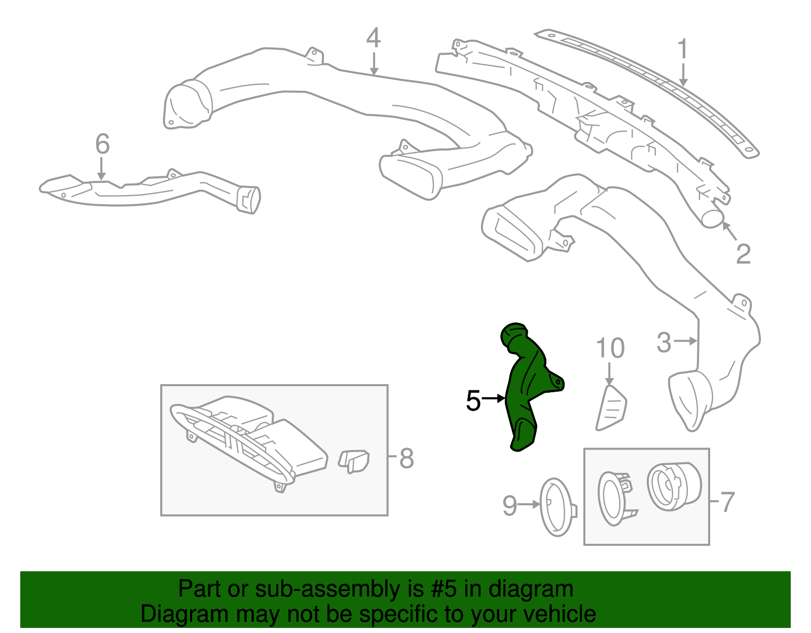 Defroster Duct - Scion (SU003-01937)