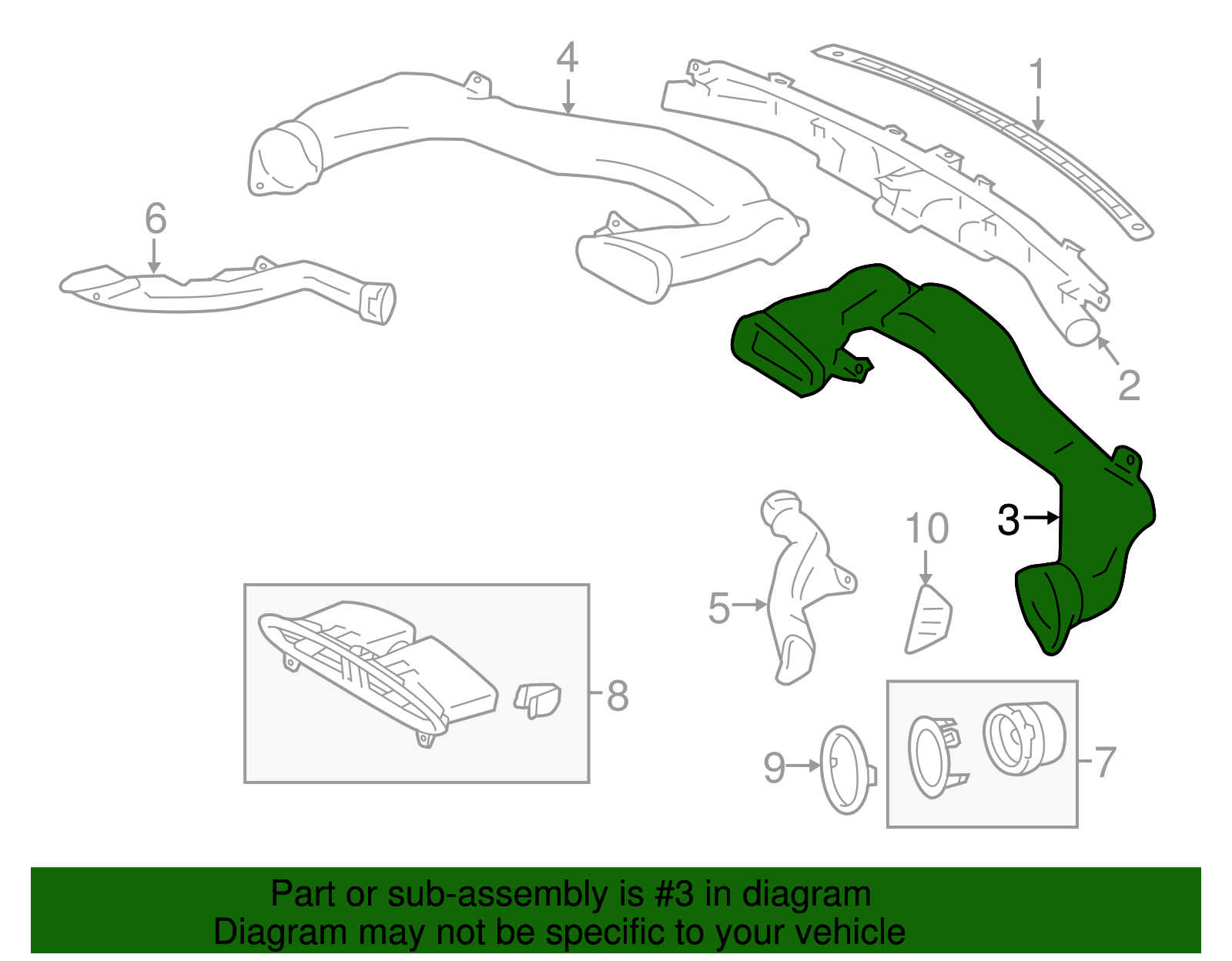 Upper Duct - Scion (SU003-01935)