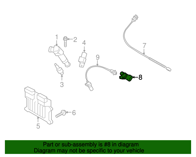 393503E110 Camshaft Position Sensor 20062010 Kia Kia.Parts Store