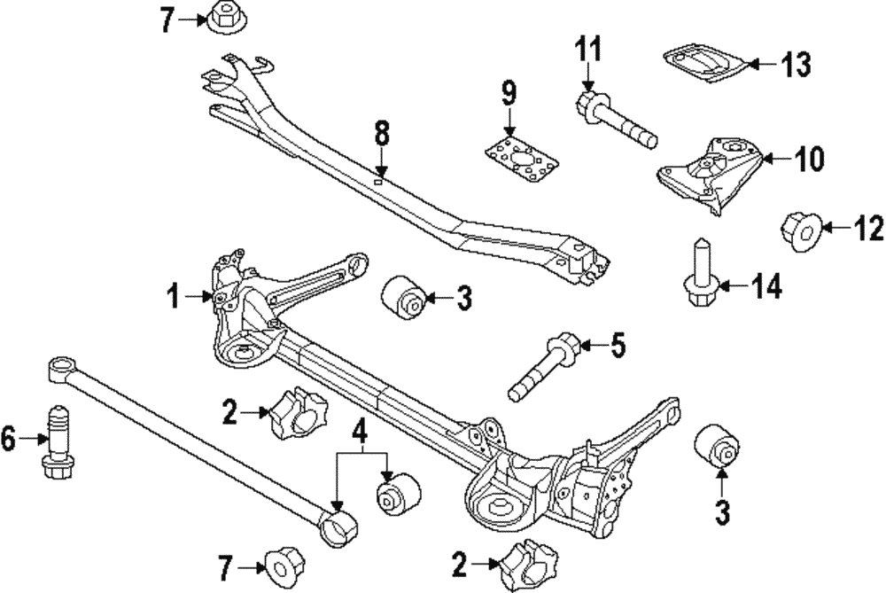 Track Bar Mount Bolt - Volkswagen (N-106-969-01)