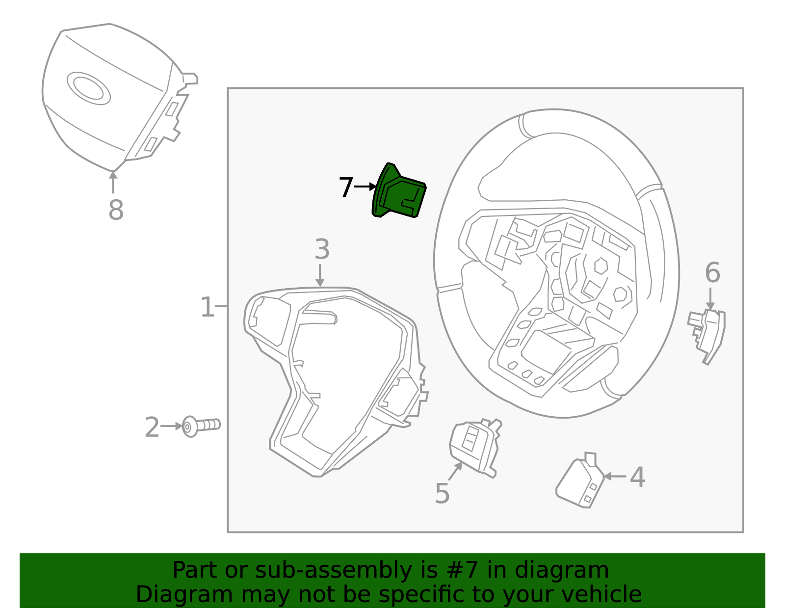 Shift Paddle - Ford (LB5Z-3F884-AA)