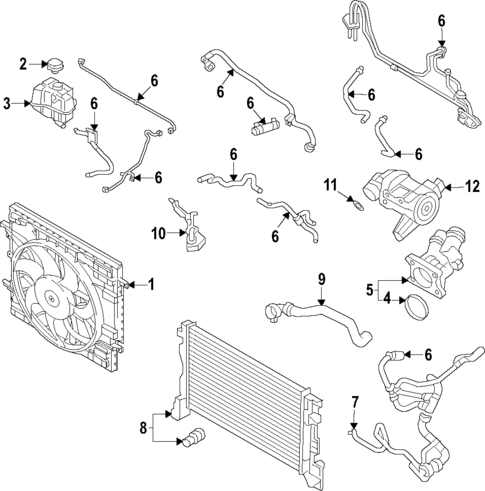 Radiator & Components for 2017 Volvo XC90 | Volvo Parts Counter
